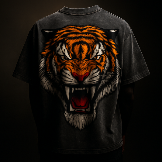 DANK™ Tigerstorm Acid Wash Oversized Tee
