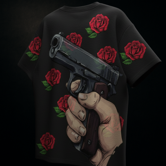 D.N.K™ "GUNS&GULAABS" Edition Oversized Tee